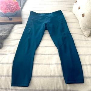 Zyia Leggings in Teal - worn only once